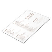 Eenvoudige reinigingschecklist notitieblok (Schuin)