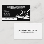 Eenvoudige reinigingsservice voor witte en zwarte visitekaartje (Voorkant / Achterkant)