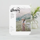Eenvoudige Religieuze Glorie Kerstkaart Kaart (Staand voorkant)