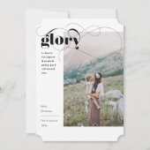 Eenvoudige Religieuze Glorie Kerstkaart Kaart (Voorkant)