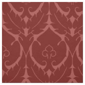 Eenvoudige Renaissance Damask, Brick Red Stof (Swatch)