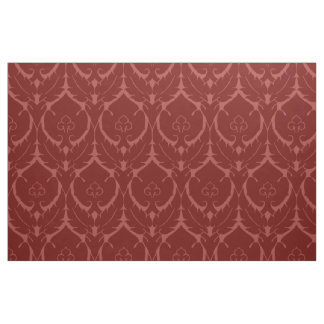 Eenvoudige Renaissance Damask, Brick Red Stof