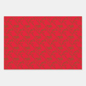 Eenvoudige rendierlijn inpakpapier vel (Voorkant 3)