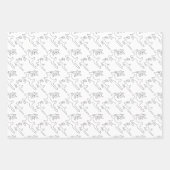 Eenvoudige rendierlijn inpakpapier vel (Voorkant)