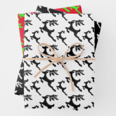 Eenvoudige rendierSilhouette Inpakpapier Vel (In situ)