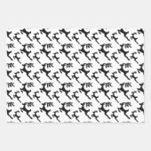 Eenvoudige rendierSilhouette Inpakpapier Vel (Voorkant)