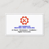 Eenvoudige reparatie Verwarming en Koeling HVAC Visitekaartje (Voorkant)