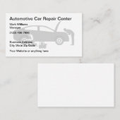 Eenvoudige reparatieservice voor auto's visitekaartje (Voorkant / Achterkant)