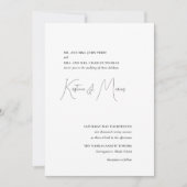 Eenvoudige repetitie diner uitnodiging (Voorkant)