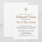 Eenvoudige repetitie diner uitnodiging (Voorkant / Achterkant)