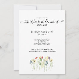 Eenvoudige repetitie voor wilde bloemen kaart