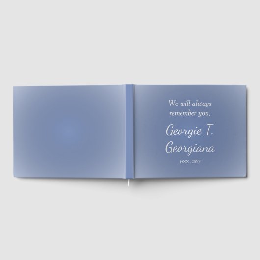 Eenvoudige, respectabele memorie-gids gastenboek (Volledig)