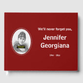 Eenvoudige, respectabele sympathiegids gastenboek (Voorkant)