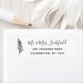 Eenvoudige retouradreslabels etiket (Insitu)