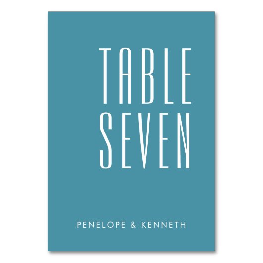 Eenvoudige Retro Aangepaste namen Bindend Blauwgro Kaart (Voorkant)