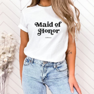 Eenvoudige Retro Boho Typografie   Eredienster T-shirt