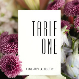 Eenvoudige Retro Custom Names Weddenschap Solid Wh Kaart