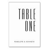 Eenvoudige Retro Custom Names Weddenschap Solid Wh Kaart (Achterkant)