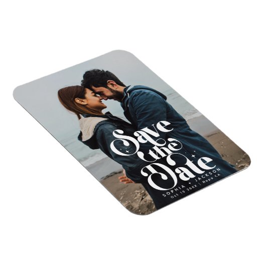 Eenvoudige Retro De datumfoto opslaan Magneet (Rechterzijde)