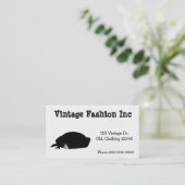 Eenvoudige retro Mode artwork  geïnspireerd Visitekaartje (Staand voorkant)