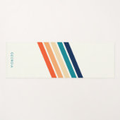 Eenvoudige Retro Monogram Yogamat (Voorkant (horizontaal))