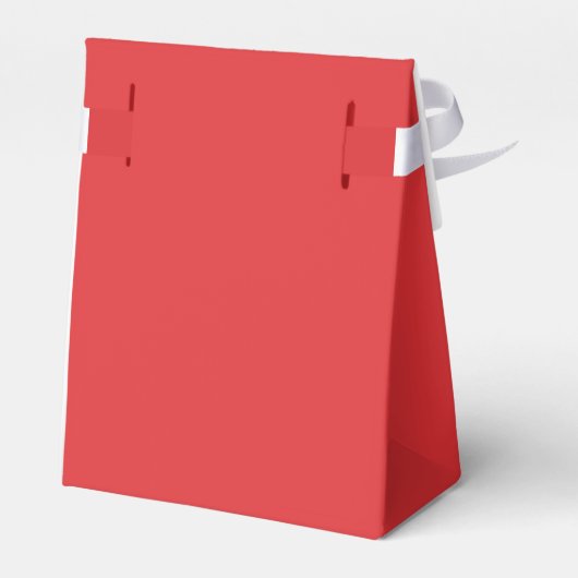 Eenvoudige Retro Rood Vrolijk Kerstfeest Bedankdoosjes (Achterkant)