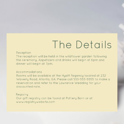 Eenvoudige Retro Straw Yellow Bruiloft Behuizing K RSVP Kaartje