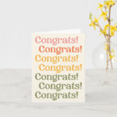 Eenvoudige Retro Typografie Geel en Groen Kaart (Gele Bloem)