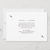 Eenvoudige Retro-typografie Sla de datumfoto op Aankondiging (Achterkant)