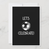 Eenvoudige  Retro White Soccer Verjaardag Kaart (Achterkant)