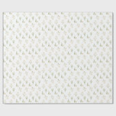 Eenvoudige Retro Wildflowers Bloemen Cadeaupapier (Vlak)