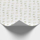 Eenvoudige Retro Wildflowers Bloemen Cadeaupapier (Hoek)
