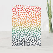 Eenvoudige Retro Zonsondergang Kattenpoten Grappig Kaart (Achterkant)