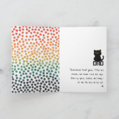 Eenvoudige Retro Zonsondergang Kattenpoten Grappig Kaart (Binnen)