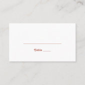 Eenvoudige retroflectraliebuizen | Blush Pink Flat Plaatskaartje (Voorkant)