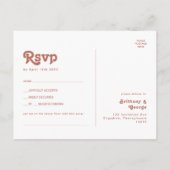 Eenvoudige retroflectraliebuizen | Blush Pink Song Briefkaart (Achterkant)