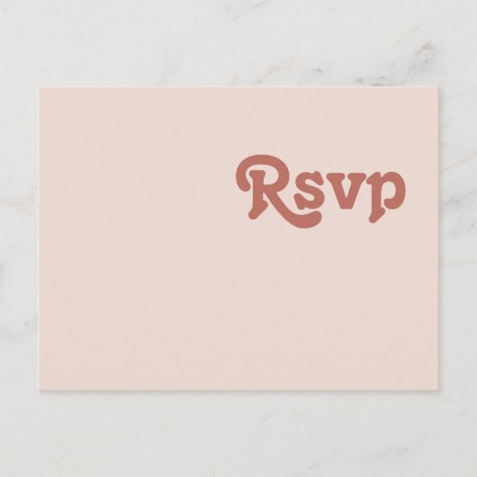 Eenvoudige retroflectraliebuizen | Blush Pink Song Briefkaart (Voorkant)