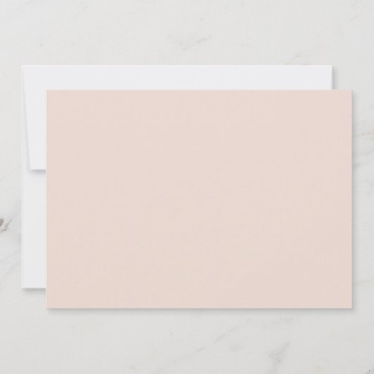 Eenvoudige retroflectraliebuizen | Blush roze hori Save The Date (Achterkant)