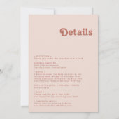 Eenvoudige retroflectraliebuizen | Blush roze in é Kaart (Achterkant)