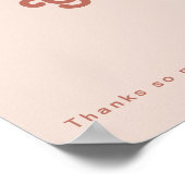 Eenvoudige retroflectraliebuizen | Blush roze kaar Poster (Hoek)