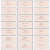 Eenvoudige retroflectraliebuizen | Blush Weddensch Sticker (Voorkant)