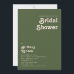 Eenvoudige retroflectraliebuizen | Olijfgroen Vrij Kaart<br><div class="desc">Deze eenvoudige retro vibes | olijfgroene donkerbruine douche is ideaal voor uw klassieke funky aardtinten vrijgezellenfeest. Het ontwerp bevat een minimalistische hippie rustic boho font. Het neutrale Zuidwest-woestijnkleurenpalet en de rijke bosmische middeleeuwse letters combineren voor een perfect, minimaal modern western bestemmingsontwerp. Voel vrij om de kleur te veranderen voeg uw...</div>