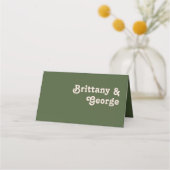 Eenvoudige retroflectraliebuizen | Olive Green Fol Plaatskaartje (Achterkant)