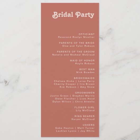 Eenvoudige retroflectraliebuizen | Oud Roos Wedden Programmakaart (Achterkant)