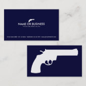 eenvoudige revolver visitekaartje (Voorkant / Achterkant)