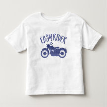 Eenvoudige Rider Denim Print T-Shirt