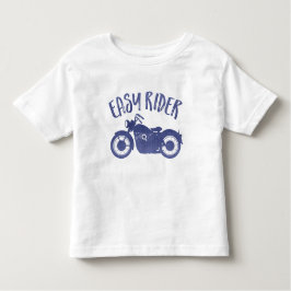 Eenvoudige Rider Denim Print T-Shirt