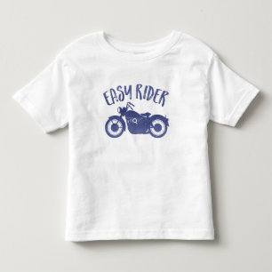 Eenvoudige Rider Denim Print T-Shirt