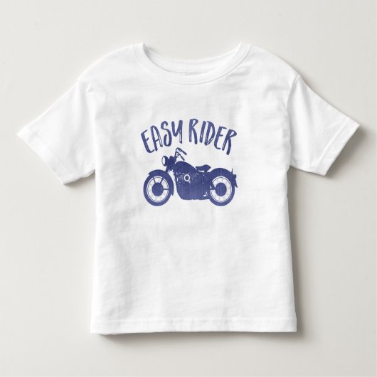 Eenvoudige Rider Denim Print T-Shirt (Voorkant)