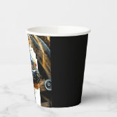 Eenvoudige Road Monster Truck Verjaardag Papieren Bekers (Links)